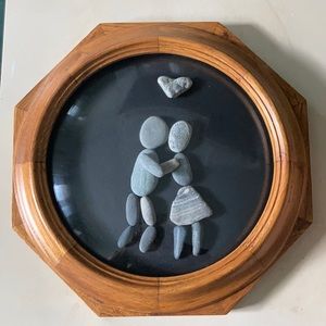 Framed Pebble Art
